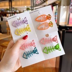 Juwas Cute Fishbone Hair Clip