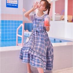 Juwas Japanese Balloon Shirt And Plaid Frilled Dress 11 Juwas Japanese Balloon Shirt And Plaid Frilled Dress