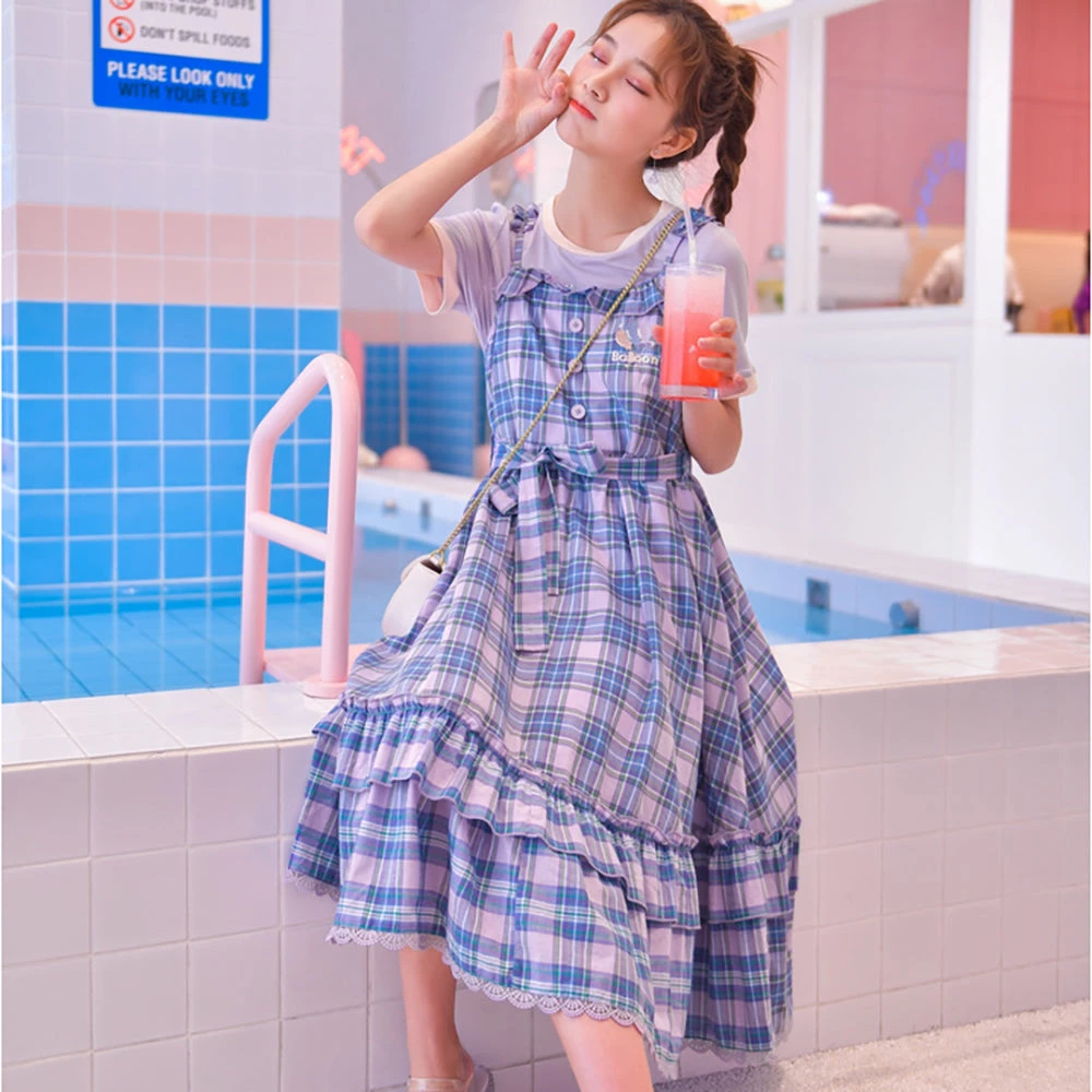 Juwas Japanese Balloon Shirt And Plaid Frilled Dress 4 Juwas Japanese Balloon Shirt And Plaid Frilled Dress