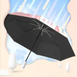 Juwas Cartoon Rabbit Strawberry Print Umbrella NEW ARRIVAL