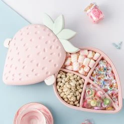 -Juwas Kawaii Strawberry Apple Snack Case