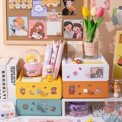 Juwas Kawaii Color Block Rectangle Mini Drawer NEW ARRIVAL