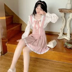 Juwas Sakura Pink Lace Dress NEW ARRIVAL