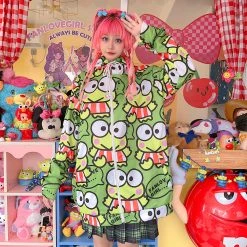 Juwas CLOTHING Harajuku Frog Coat