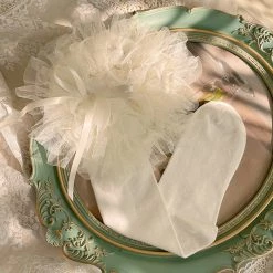 Juwas Cake Doll Tulle Flounce Lolita Stockings CLOTHING