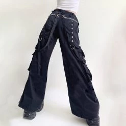 Juwas Gothic Loose Cargo Pants