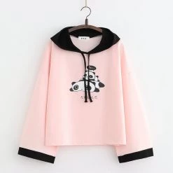 Juwas Panda Family Printed Hoodie