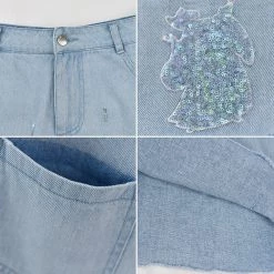 Juwas NEW ARRIVAL Fairy Godmother Denim Short