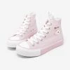 Juwas Japanese Harajuku Pink Peach High-Cut Sneakers