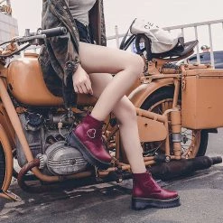 Juwas Sweet Heart High Platform Ankle Boots NEW ARRIVAL