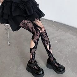 Juwas NEW ARRIVAL Hollow Out Mesh Stockings