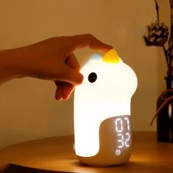 Juwas Unicorn Clock And Night Light