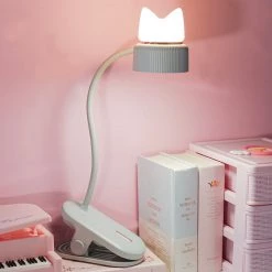 -Juwas NEW ARRIVAL Kawaii Cats Ears Chargeable Table Lamp