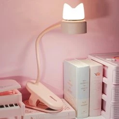 -Juwas NEW ARRIVAL Kawaii Cats Ears Chargeable Table Lamp