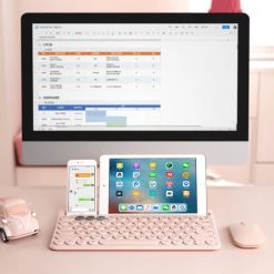 -Juwas Pastel Color Chargeable Wireless Bluetooth Keyboard For Phone And IPad NEW ARRIVAL