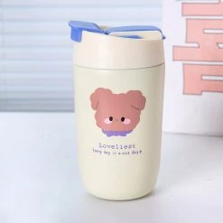 Juwas Cute Cartoon Bear Print Thermos Bottle NEW ARRIVAL