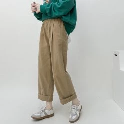 Juwas Pure Color Straight-Leg Pants NEW ARRIVAL