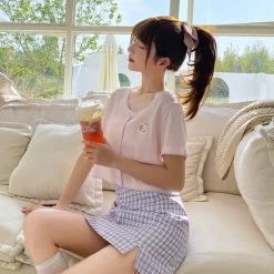 Juwas Sweet Fruits Crop Shirt NEW ARRIVAL