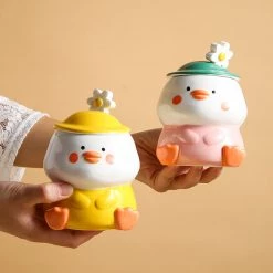 Juwas Cute Chicken Ceramic Mug