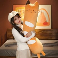 Juwas NEW ARRIVAL Long Cat Plush Toy Animal Pillow