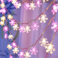 Juwas Enchanting Snowflakes Fairy Lights