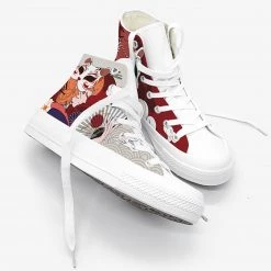 Juwas Shoes Graffiti Art Canvas Sneaakers