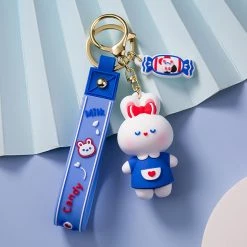 Juwas Sweet Candy White Rabbit Keychain NEW ARRIVAL