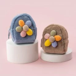 Juwas Rainbow Flower Mini Coin Purse