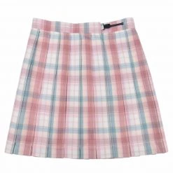 Juwas Harajuku Kawaii School Girl Pink Plaid Mini Skirt NEW ARRIVAL