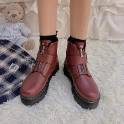 Juwas Sweet Heart High Platform Ankle Boots NEW ARRIVAL