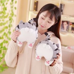 Juwas NEW ARRIVAL Cute Cat Butt Plush Bag