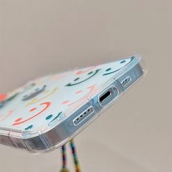 Juwas Smile Print IPhone Case With Chain