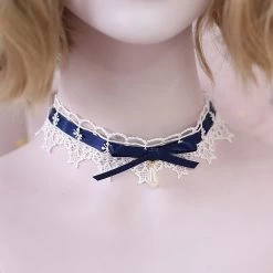 Juwas Kawaii Teardrop Pearl Choker Necklace