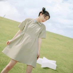 Juwas College Girl Khaki Dress With Vest NEW ARRIVAL