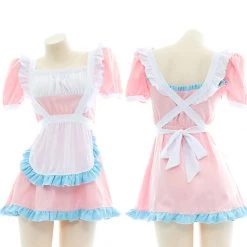 Juwas Pastel Pink Maid Cosplay Dress NEW ARRIVAL