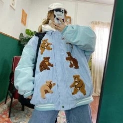 Juwas NEW ARRIVAL Bear Family Winter Jacket