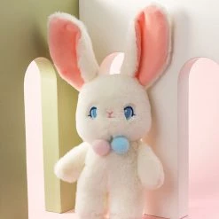 Juwas Cute Rabbit Plush Keychain