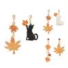 Juwas Cat Maple Leaf 925 Sterling Silver Earrings Ear Clip Fashion & Beauty