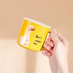 Juwas Cute Cartoon Duck Print Mug NEW ARRIVAL