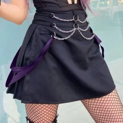 Juwas CLOTHING Sexy Streetwear Backless Bandage Tops And Mini Skirts Set