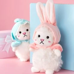 Juwas NEW ARRIVAL Hoodie Plush Cartoon Animal Keychain