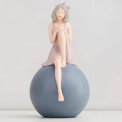 Juwas Girl Sit On Ball Ornaments NEW ARRIVAL