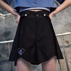 Juwas Chic Fake Undershirt Top Irregular Pants