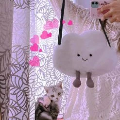 Juwas NEW ARRIVAL White Cloud Crossbody Bag