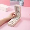 Juwas NEW ARRIVAL Pastel Pink Jewelry Box Pouch Organizer
