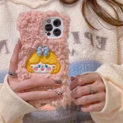 Juwas Cute Cartoon Princess Embroidery IPhone Case NEW ARRIVAL