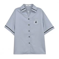 Juwas Kawaii Cross Uniform Set- Polo And Skirt NEW ARRIVAL