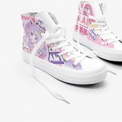 Juwas Game Girl Print High Cut Canvas Sneaker NEW ARRIVAL 13 Juwas Game Girl Print High Cut Canvas Sneaker NEW ARRIVAL