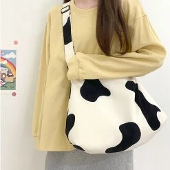 Juwas Cow Pattern Crossbody Bag