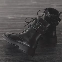 Juwas Chic Ankle High Lace Martin Boots